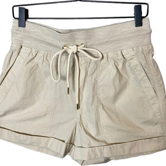 Lou & Grey Women’s Poplin Cotton Shorts Size Small in Cool - Picture 4 of 6